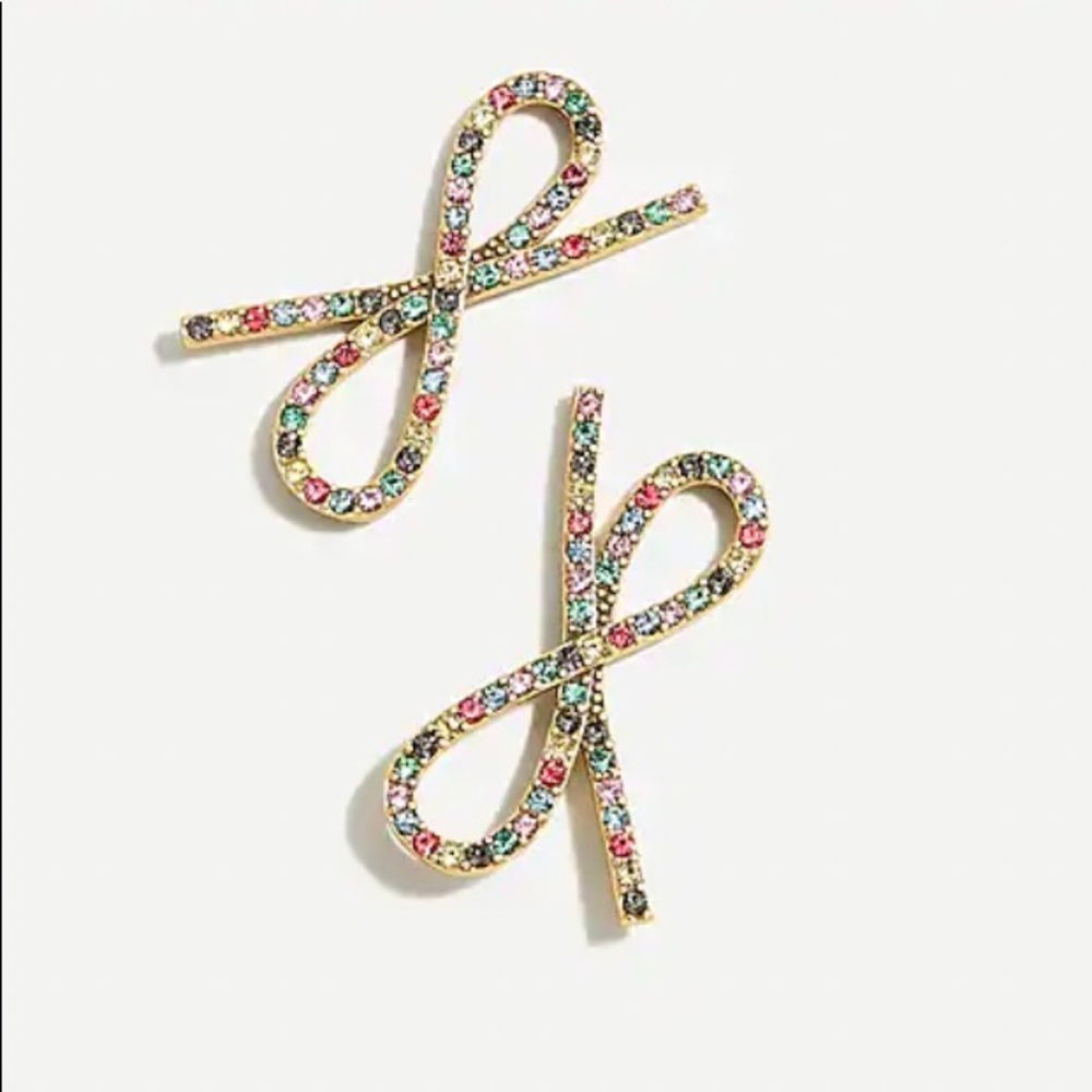 NWT J. Crew Women's Sparkle‎ Bow Earrings